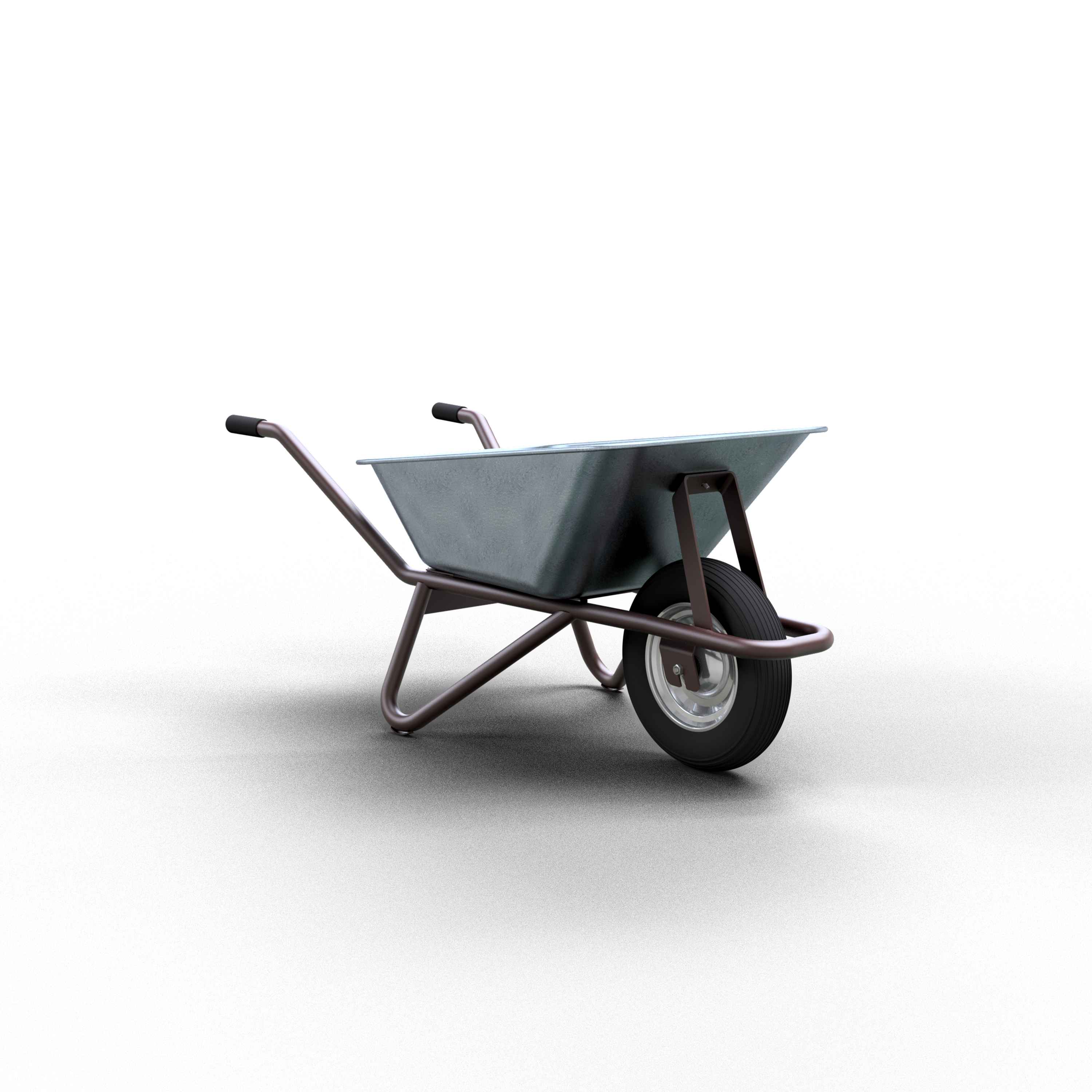Schubkarre Geselle Typ 25_x000D_ stabiler Rohrrahmen aus Ø 33,7 x 1,5 mm fest verschweißt für den _x