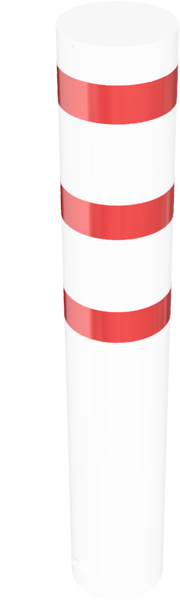 Absperrpfosten Typ 40322B -ortsfest-_x000D_ zum Einbetonieren, Stahlrohr Ø 323,1mm,_x000D_ Gesamtlän