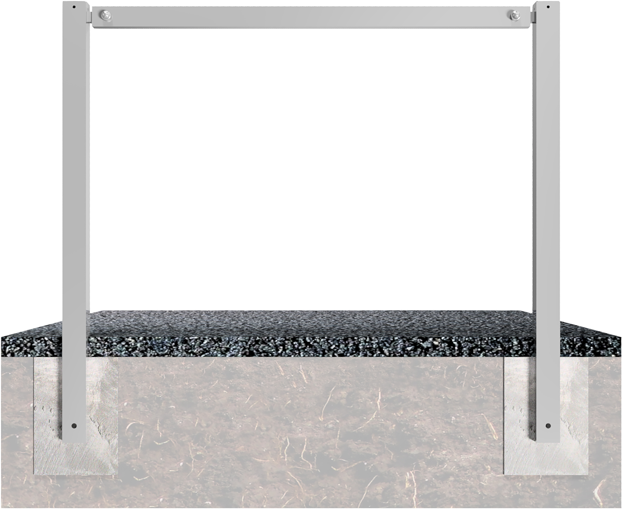 Wegesperren 1,50m feststehend_x000D_ vollbadfeuerverzinkt, ohne Knieholm,