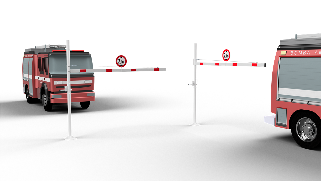 Höhenbegrenzer dreh- und abschließbar 2000 mm_x000D_ zum Aufdübeln, mit Dreikantverschluss_x000D_ St