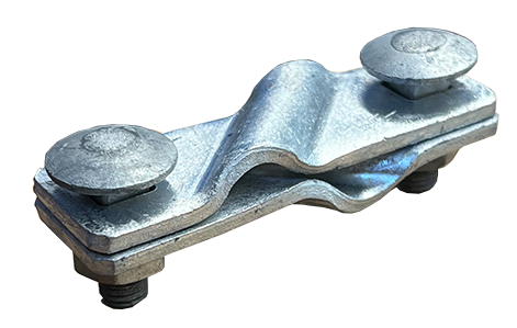 Doppel- / Diagonalverbinder für Erdungsband_x000D_ Flachmaterial bis 30mm Breite im 45° Winkel, bis