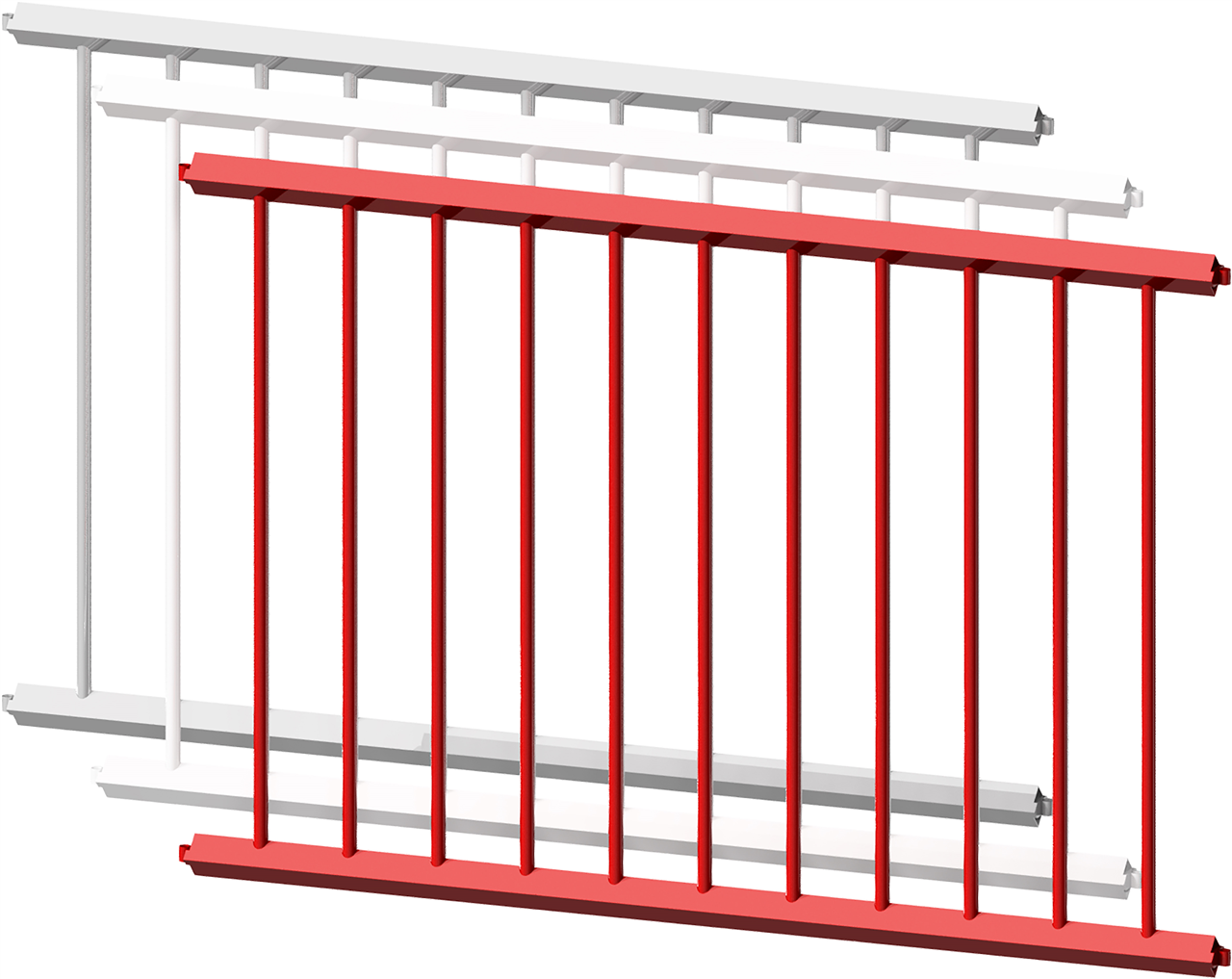Schutzzaun - Gitter 0,75m verzinkt