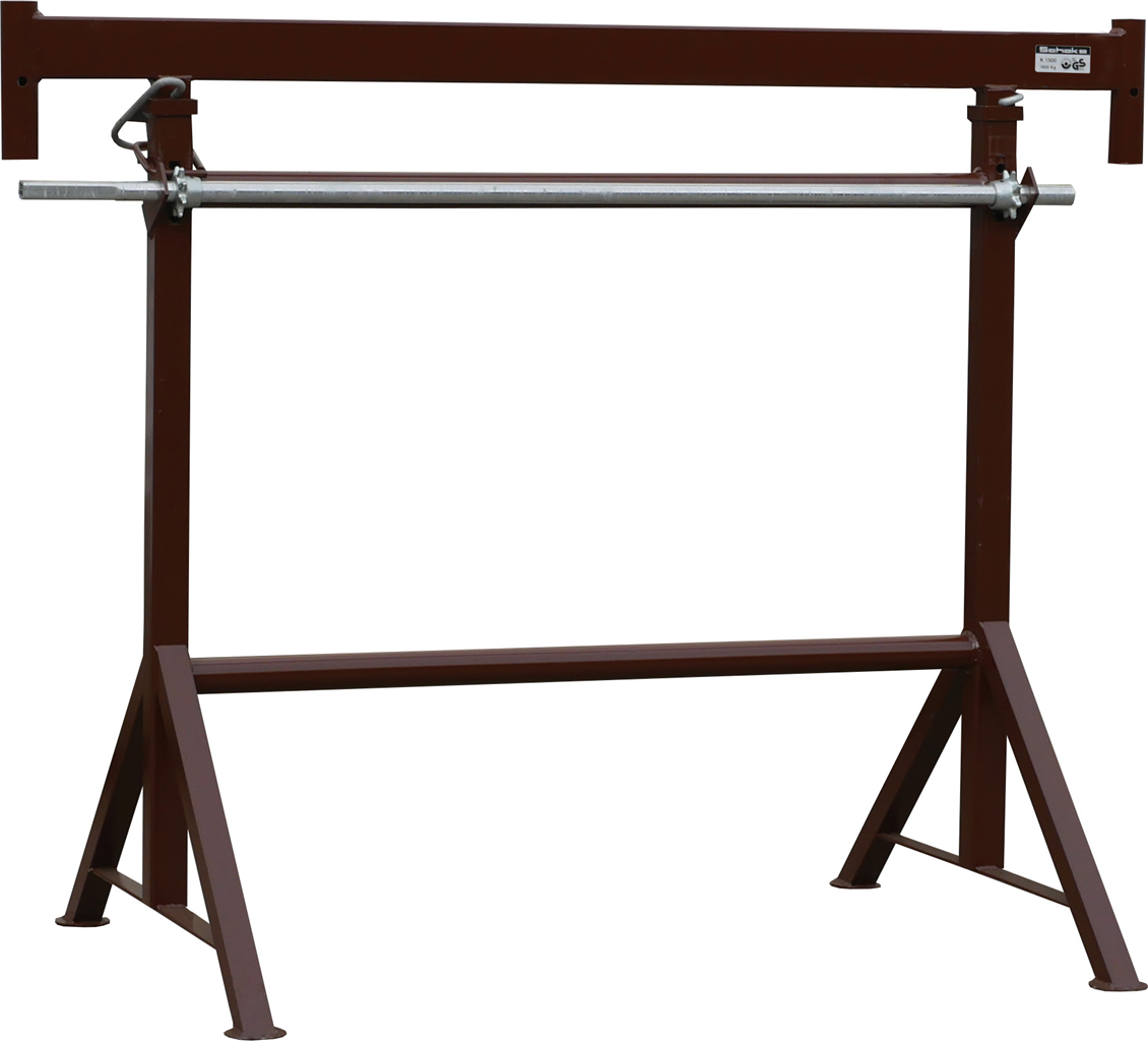Kurbel-Gerüstbock K 1500_x000D_ 1,50m x 1,20m, ausdrehbar bis 1,95m_x000D_ braun lackiert_x000D_ GS