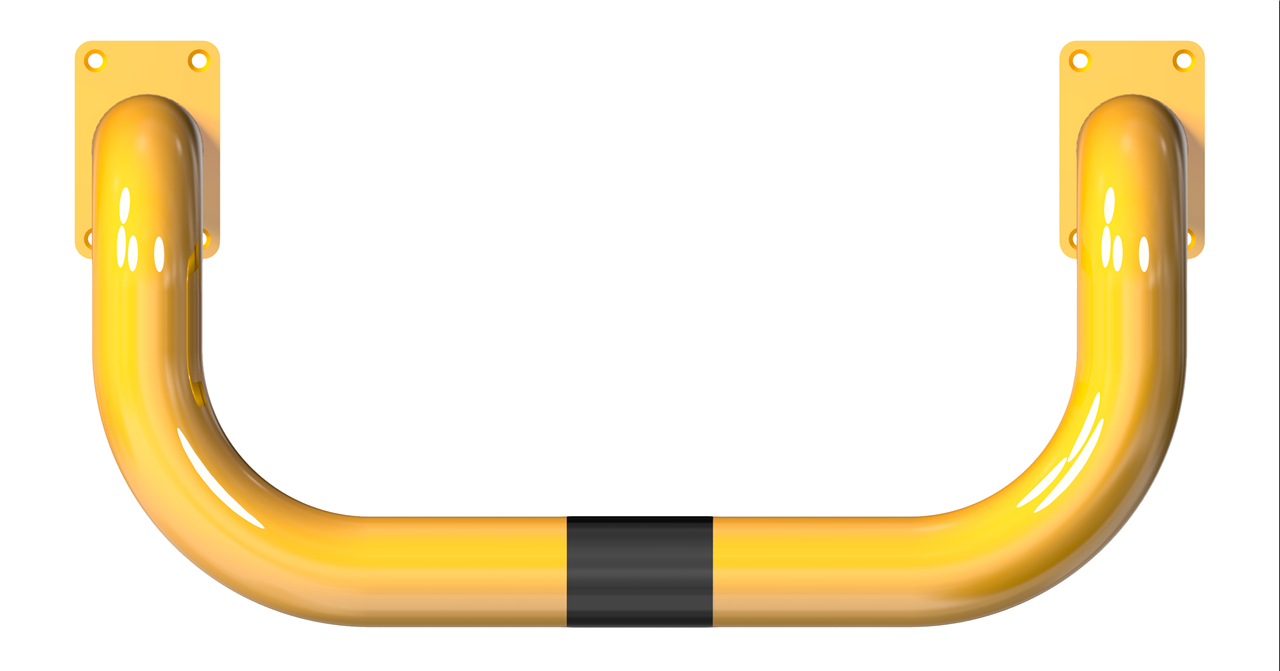 Rammschutzbügel Doppelbügel, vertiefte Ausführung _x000D_ Gesamttiefe: ca. 450 mm_x000D_ mit 2 Stand