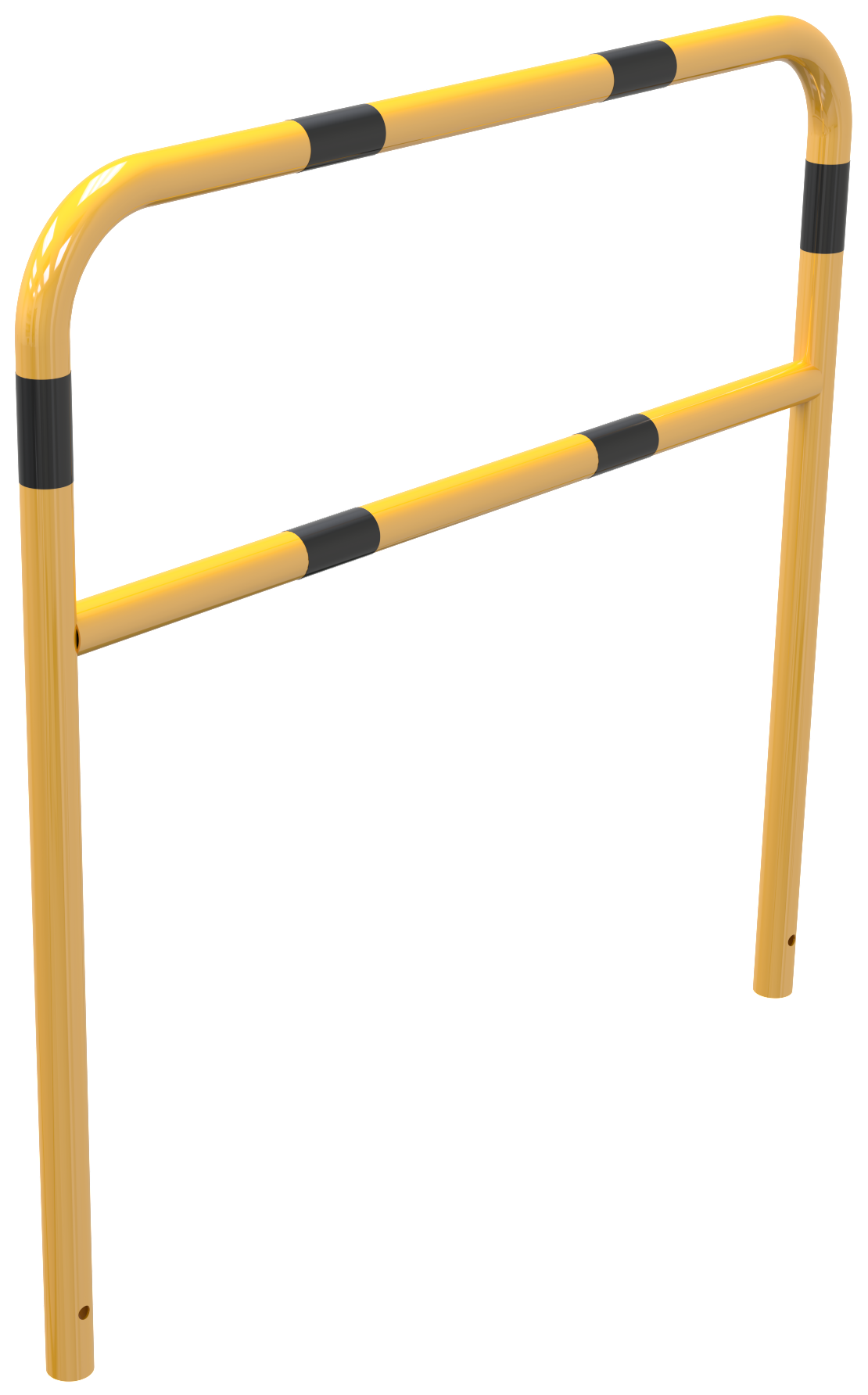 Abweisebügel aus Stahlrohr Ø48mm_x000D_ Breite: 1200mm, Gesamthöhe: 1200 mm_x000D_ mit Querholm, feu