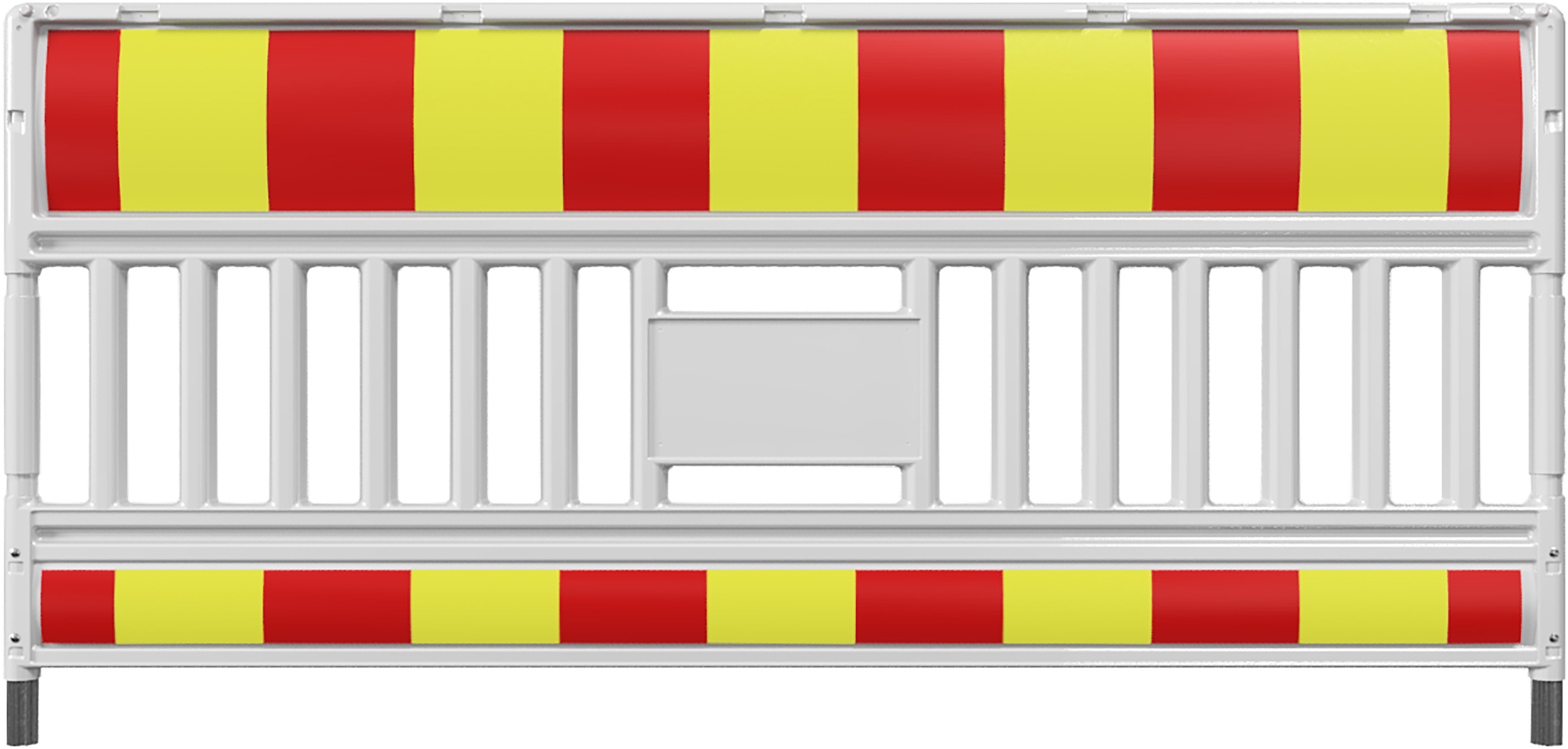 EURO3 Absperrschrankengitter _x000D_ 2,00 m - Typ ULTRA_x000D_ aus Kunststoff mit _x000D_ Schranke (