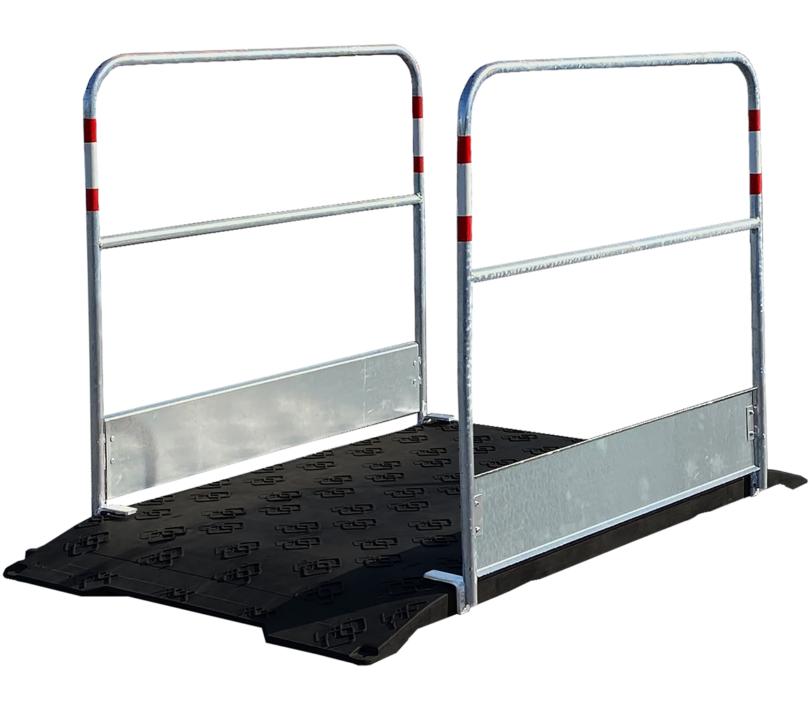 Grabenbrücke aus Kunststoff _x000D_ _x000D_ ·Länge: 1,70 m _x000D_ ·Breite: 1,00 m _x000D_ ·Nutzfläc