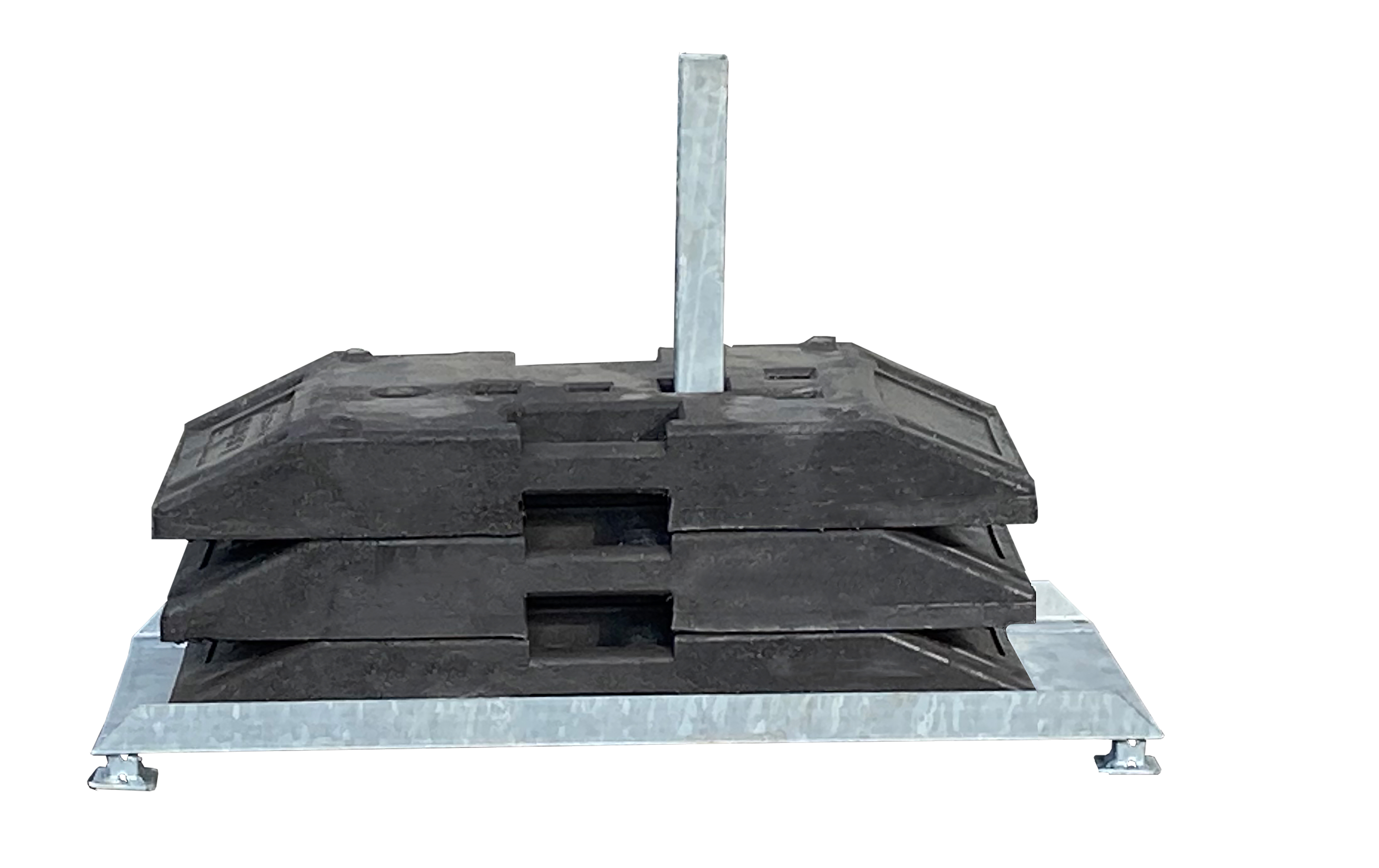 Schilderständer nach TL - Typ Provinz_x000D_ zur Aufnahme von Schaftrohren 40 x 40 mm ohne Verschrau