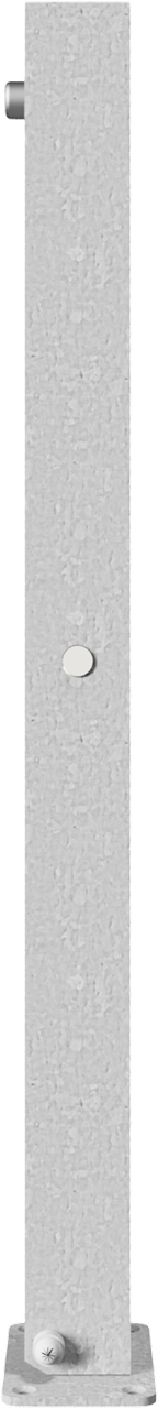Absperrpfosten Typ 470UN -umlegbar-_x000D_ mit 8mm-Dreikantverschluss, zum Aufdübeln,_x000D_ 70x70mm
