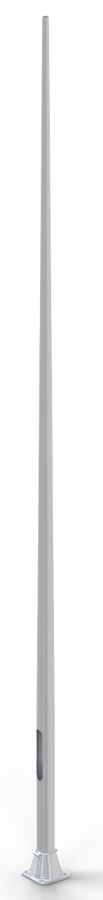 Alu-Lampenmast_x000D_ konische Ausführung, nahtloses Rohr aus Aluminium-Extrusion Legierung EN AW _x