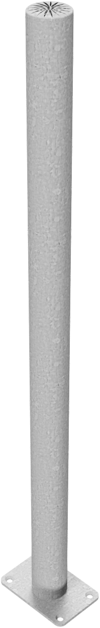 Standrohr Ø 60mm 1,00m verzinkt_x000D_ zum Aufdübeln,