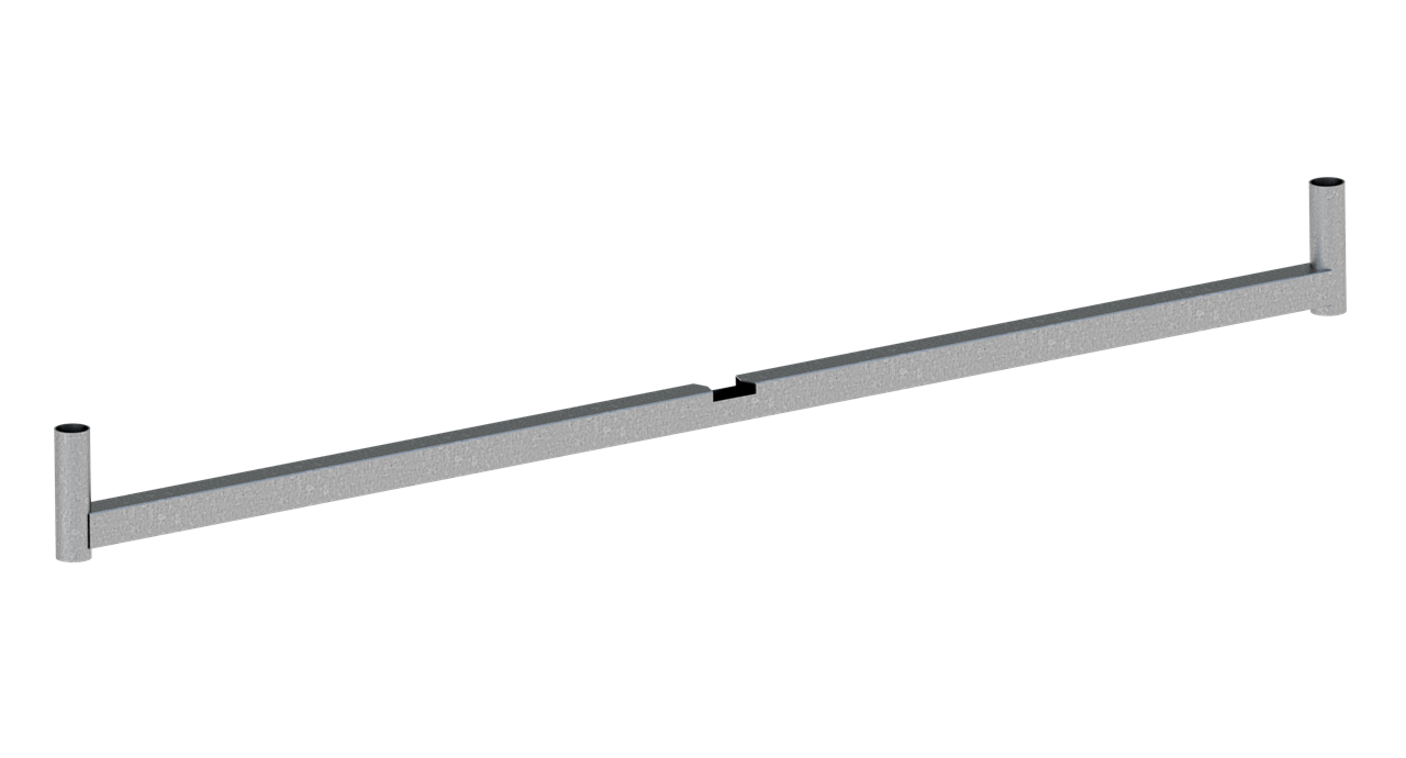 Verbindungsstrebe für Fußgängertunnel- für Rahme_x000D_ - für Eckrahmenelement-_x000B_aus Stahl vers