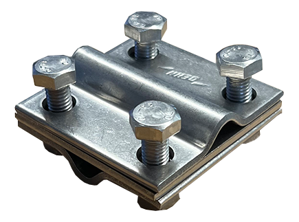 Kreuzverbinder für Erdungsband_x000D_ Flachmaterial bis 30 mm Breite in 0° + 90° Winkel und Rundmate