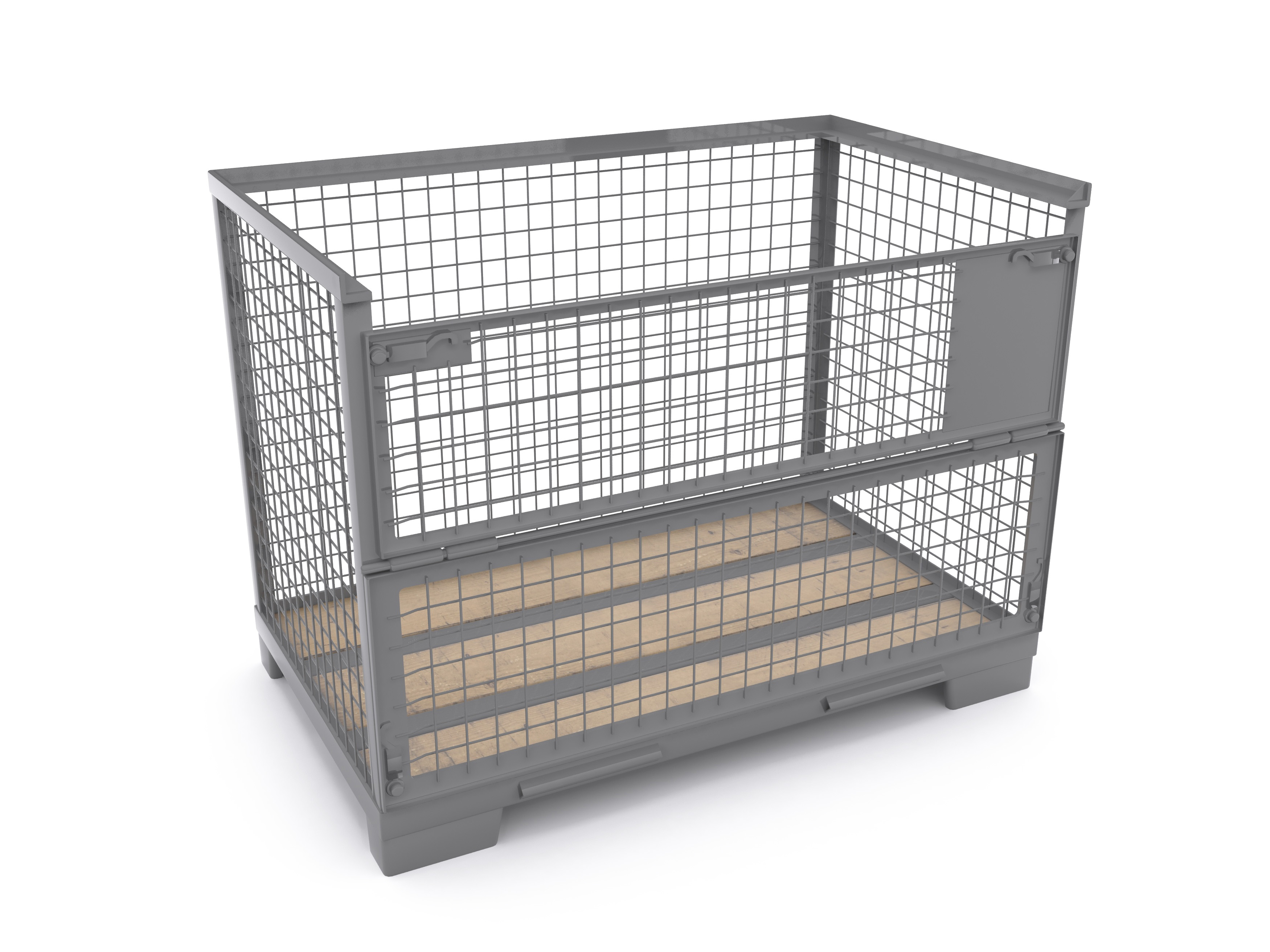 Euro-Gitterboxen die europäischen Vierwege-Boxpaletten _x000D_ aus Stahl (DB-Gitterboxen, Euro Gitte