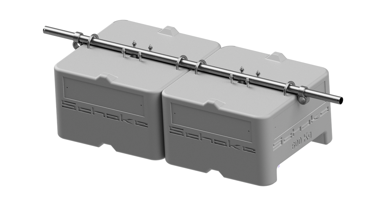 Betongewichte SET 1 bestehend aus:_x000D_ _x000D_ 2x Beton-Aufstellvorrichtung 600Kg (Art.-Nr. 3F120