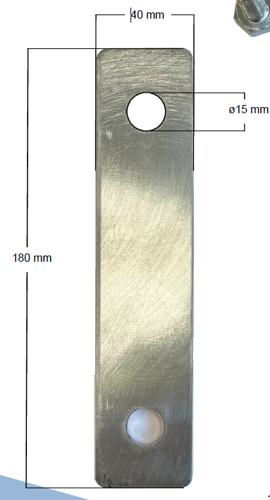 Edelstahlverbinder für Bodenschutzmatten Typ L
