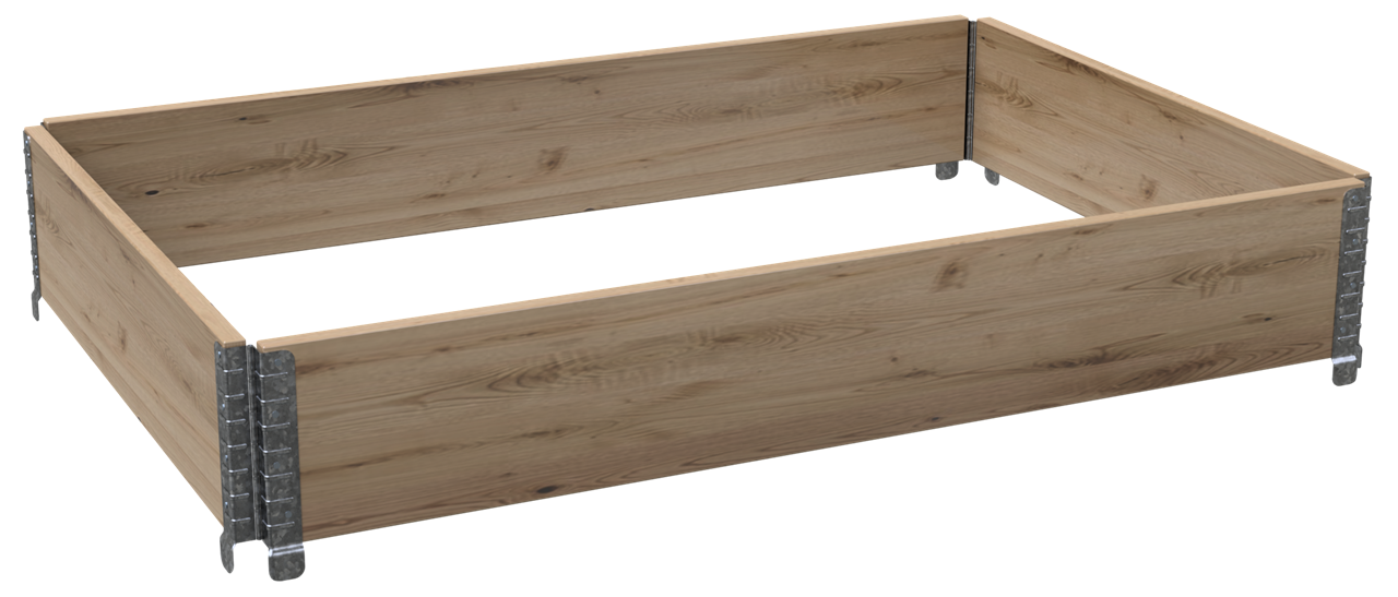 Holzaufsatzrahmen _x000D_ für Euro-Paletten (1200 x 800 mm)_x000D_ Maße: 1200 x 800 x 200 mm_x000D_