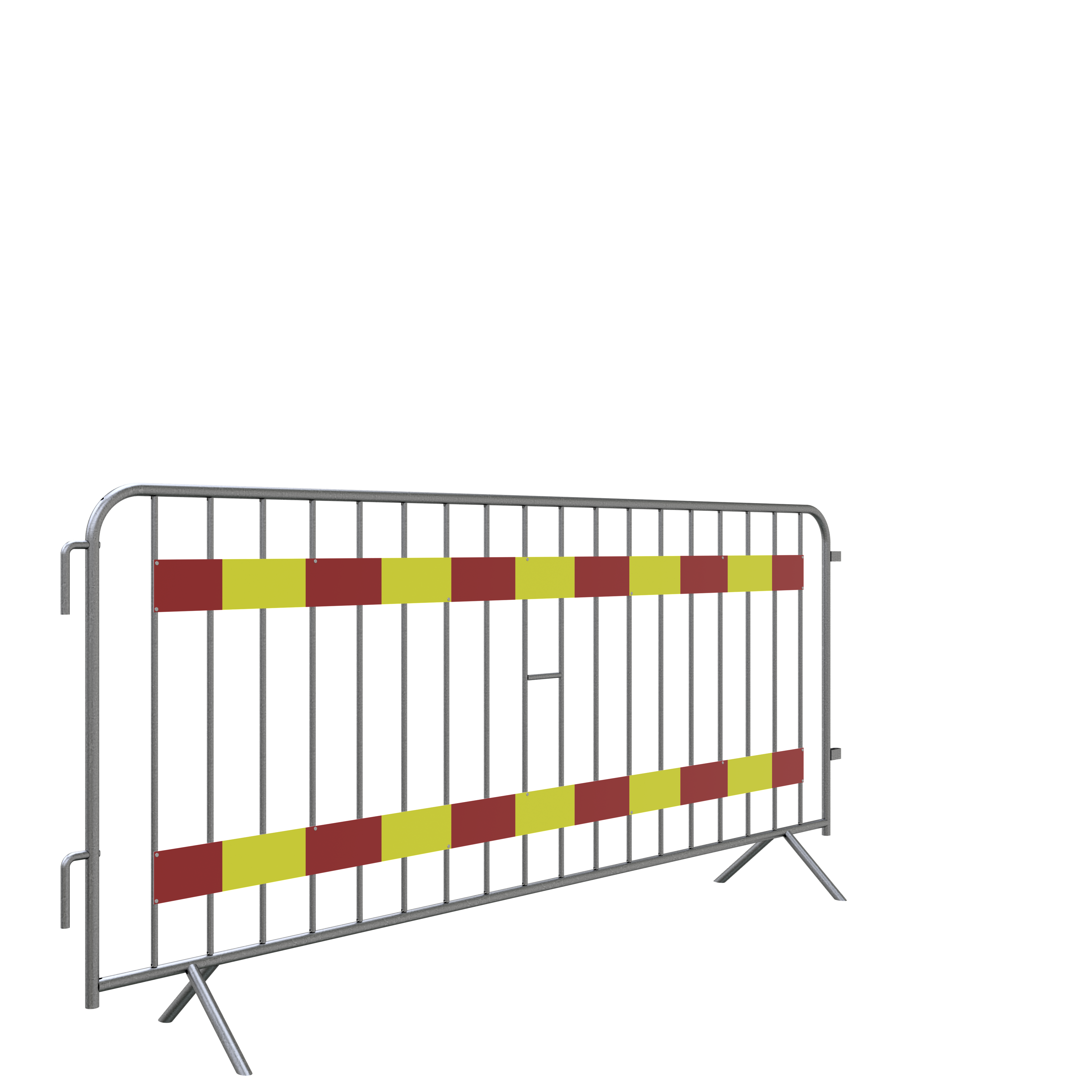 Absperrgitter Typ E_x000D_ aus Stahlrohr 25 mm, mit Runeisenhaken und Verbindungsbügeln aus Flacheis