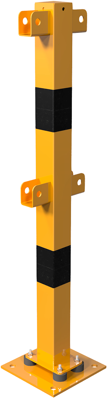 Schutzgeländer Standpfosten elastisch_x000D_ neigbar zum Schutz des Hallenbodens_x000D_ Standpfosten