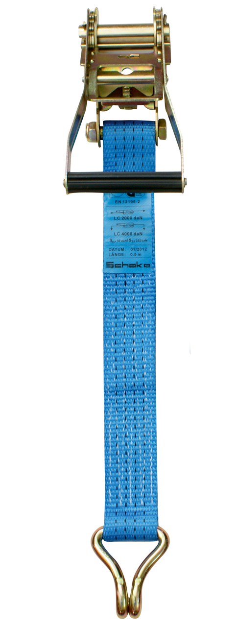 Zurrgurt, 25mm/2tlg, LC 250/500daN, 4m