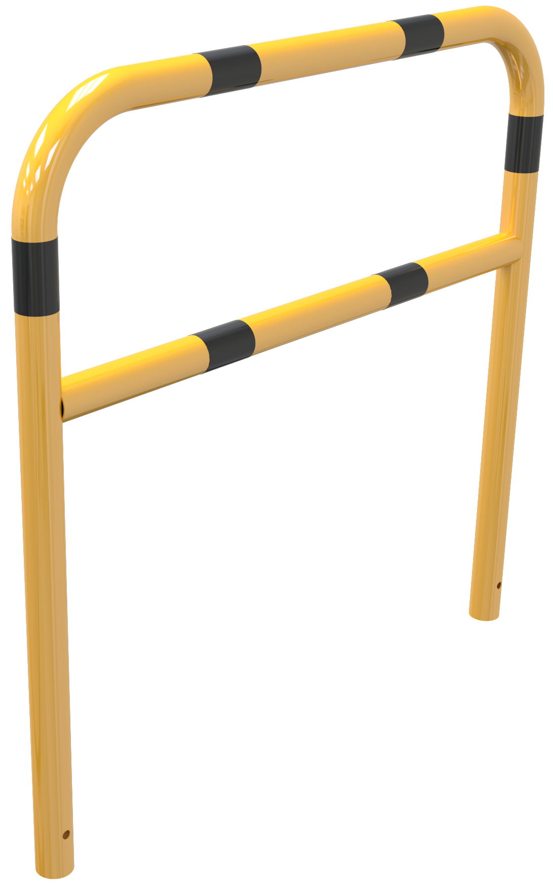 Abweisebügel aus Stahlrohr Ø60mm_x000D_ Breite: 1200mm, Gesamthöhe: 1200 mm_x000D_ mit Querholm, feu